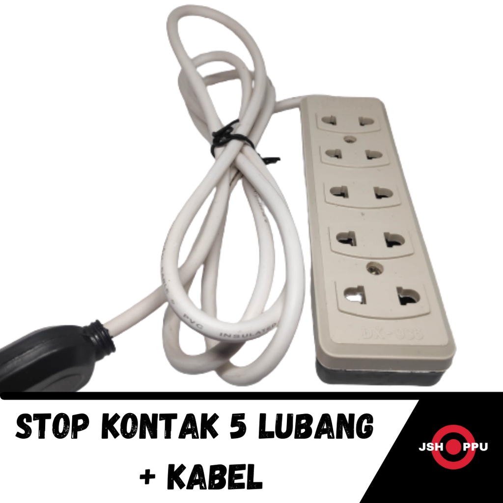 Kabel Olor Stop Kontak + Kabel 5 Lubang Colokan Kabel  COLOKAN LISTRIK