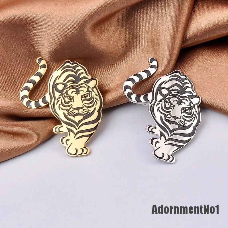 (Adornmentno1) Bros Pin Enamel Desain Harimau Untuk Pria