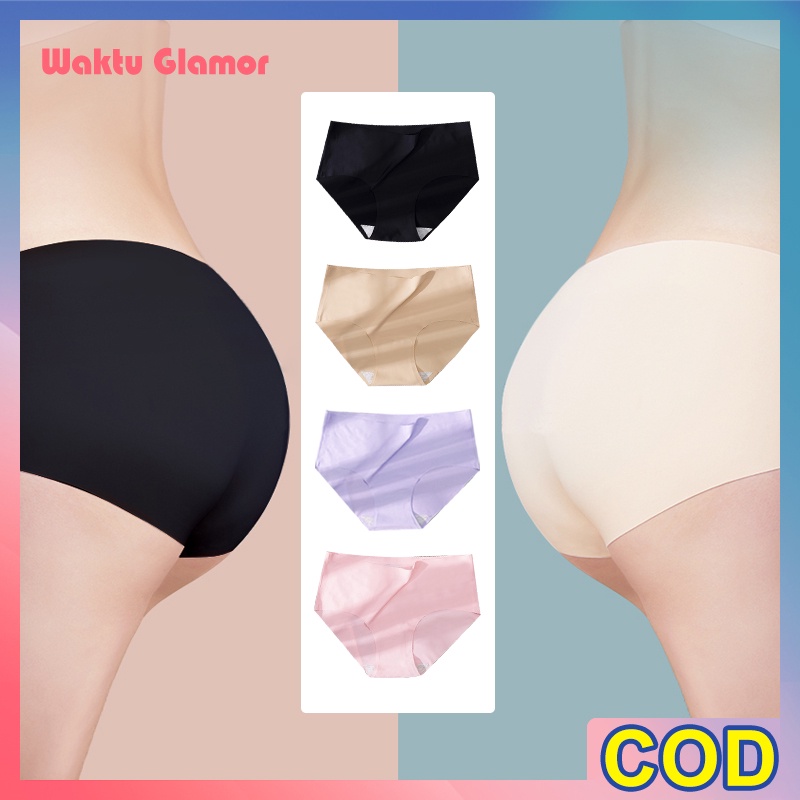Celana Dalam Wanita Seamless CD Premium Fashion Es Sutra CD Pkaian Dalam Grosir 810