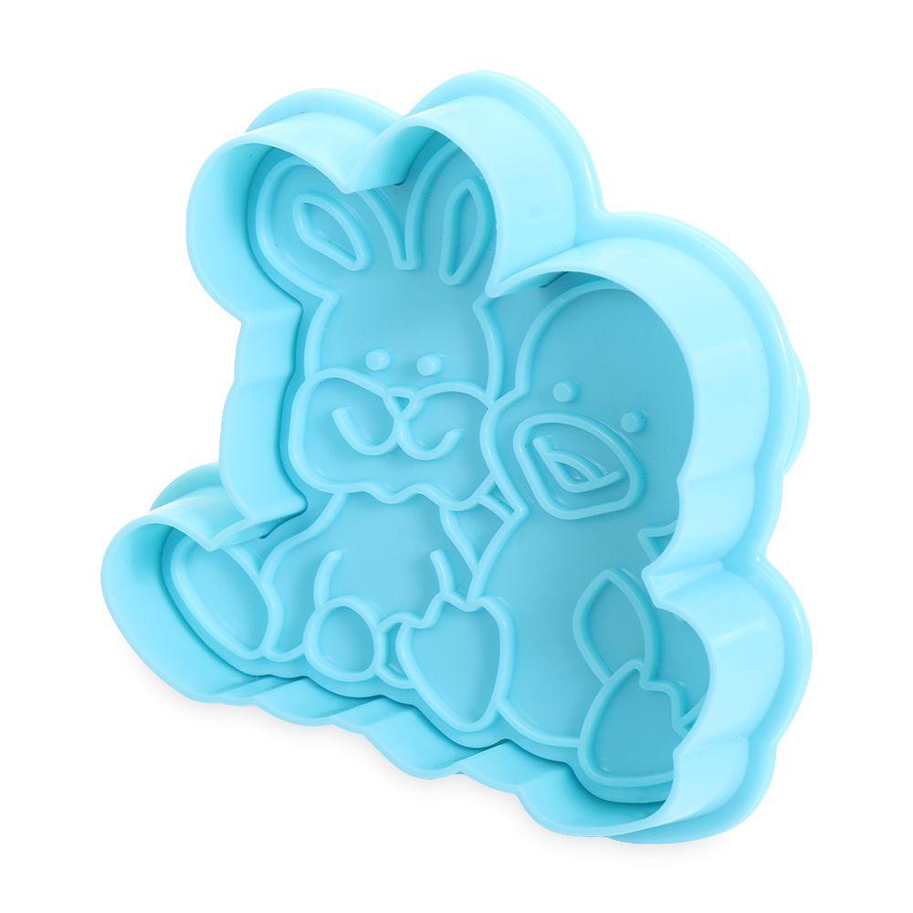 Solighter Easter Egg DIY Plastik Alat Baking &amp; Pastry Butterfly Rabbit Chick Cookies Cutter