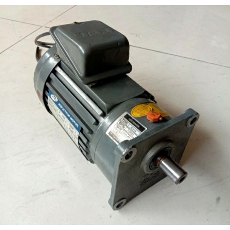 Induction Motor Gearbox 220V 200W Ratio 1:20 1/4Hp Single Phase