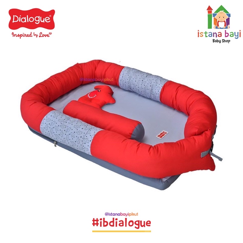 Dialogue Baby Kasur Bayi Multifungsi Travel Bed + Selimut Dumbo Series DGK9303