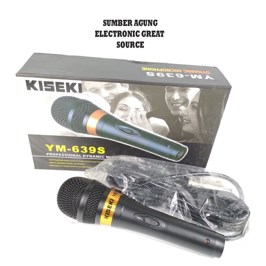 Kiseki YM639S Dynamic Microphone Mic Mik Pidao Menyanyi Suara Jernih