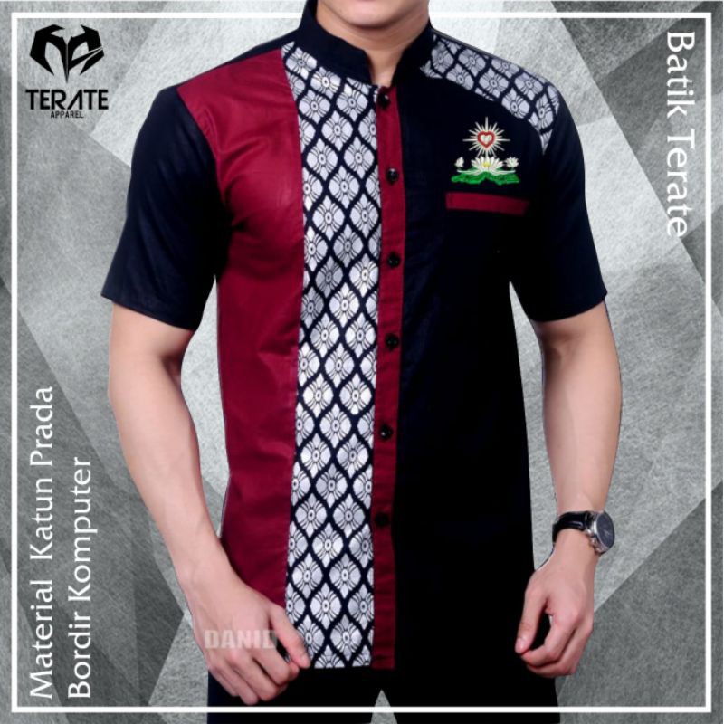 KEMEJA BATIK TERATE  APPAREL KEMEJA PSHT KEMEJA BATIK PSHT KEMEJA PSHT PRIA