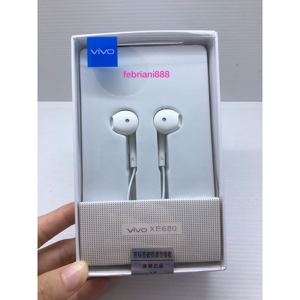 Handsfree handset earphone ORI Vivo EX680 headset original Vivo EX680 super bass