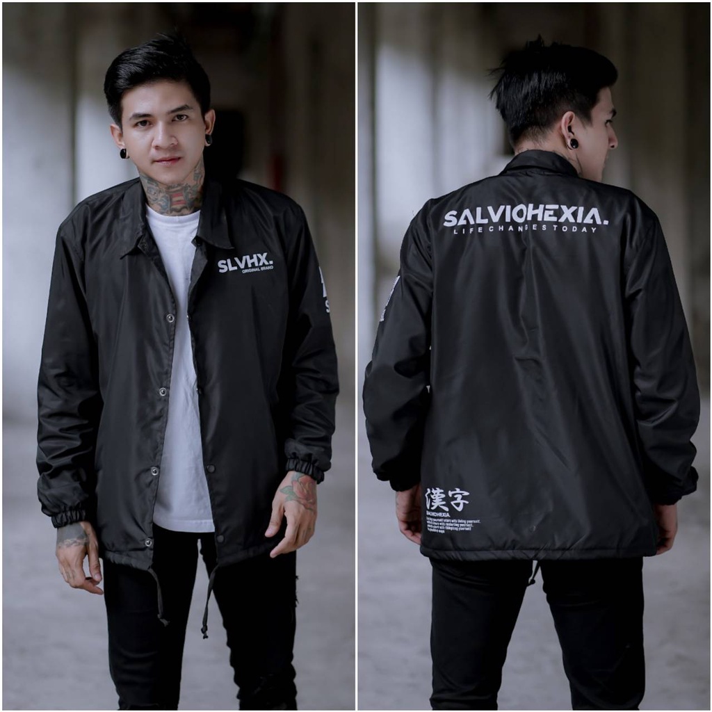 JAKET PRIA - JAKET COACH SALVIO HEXIA - JAKET WINDBREAKER - JAKET PARASUT-Life Change