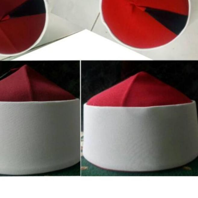 ✺ Peci Mesir Al Azhar Import Original Kupluk Kopiah Songkok Kopyah Putih Merah Pria Sholat Murah ➶