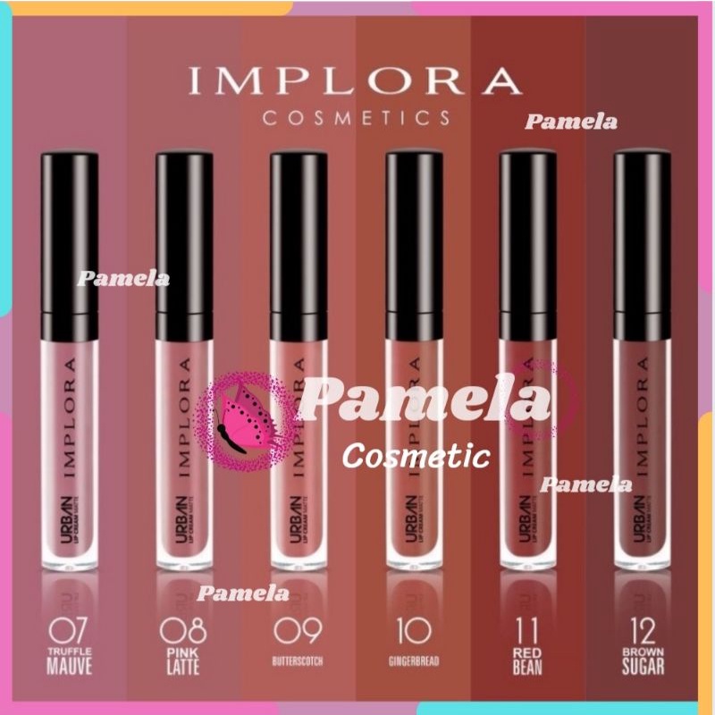 ❤ PAMELA ❤Implora Lipcream Matte BPOM / Lipcream Implora Velvet/ Lip Velvet Implora