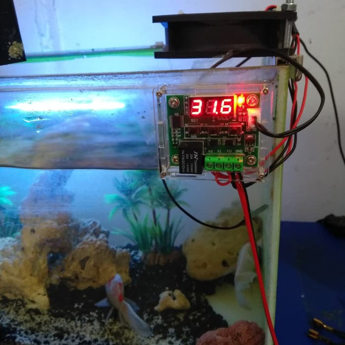 Special Kipas kipas aquascape fan aquarium otomatis suhu - Hitam 1 kipas Terbaru