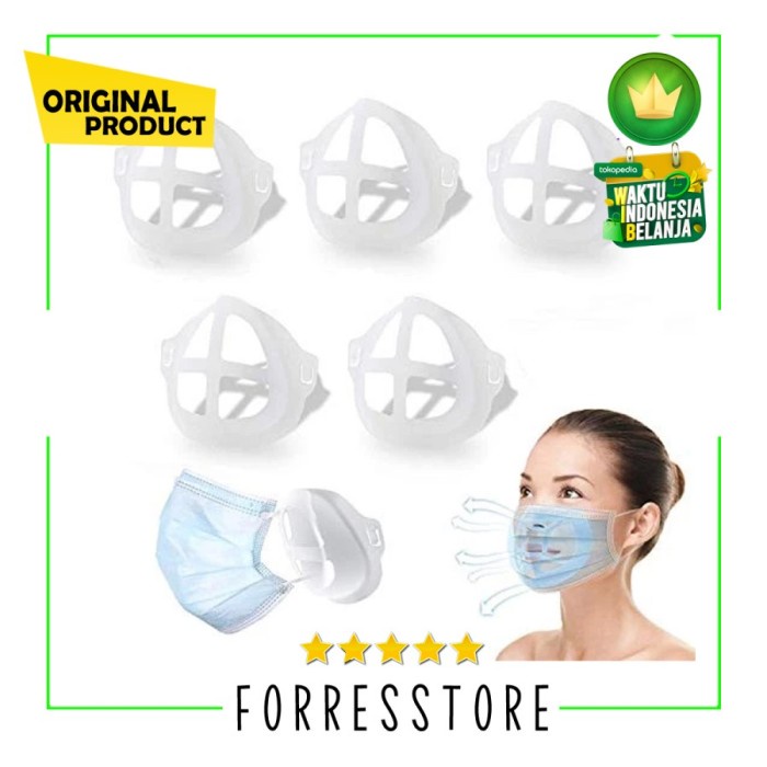 QUALITY READY STOCK GOSEND GRAB INSTANT 3D Plaza Masker Isi 20 pcs