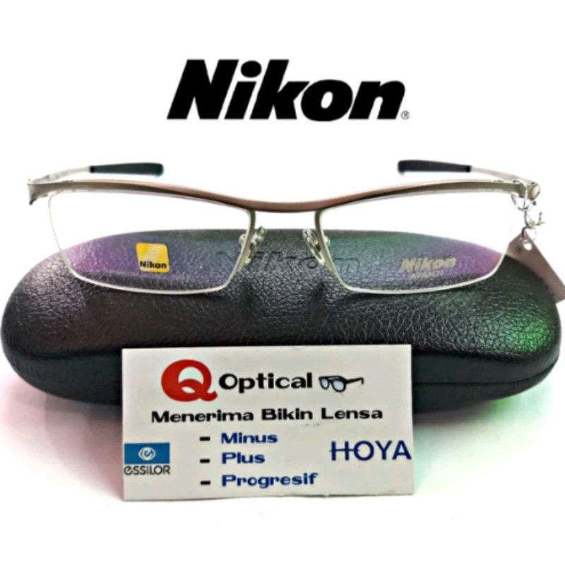 Frame Kacamata Pria Pure Titanium Half Nikon NV9108-Col.05 S54 Elegan Sporty