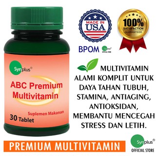 Jual Synplus Premium Multivitamin USA Multivitamins Komplit - Vitamin ...