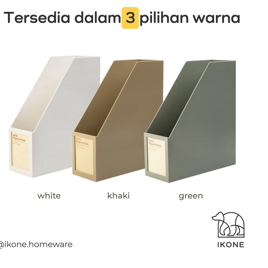 

[HiP㊗] 【IKONE】KAMI File Storage Box File Organizer Box Magazine File Tempat Penyimpanan Dokumen Tempat Berkas Kotak Penyimpanan File Folder Desktop Storage Box File Holder Tempat Majalah Bindex //Koleksi andalan