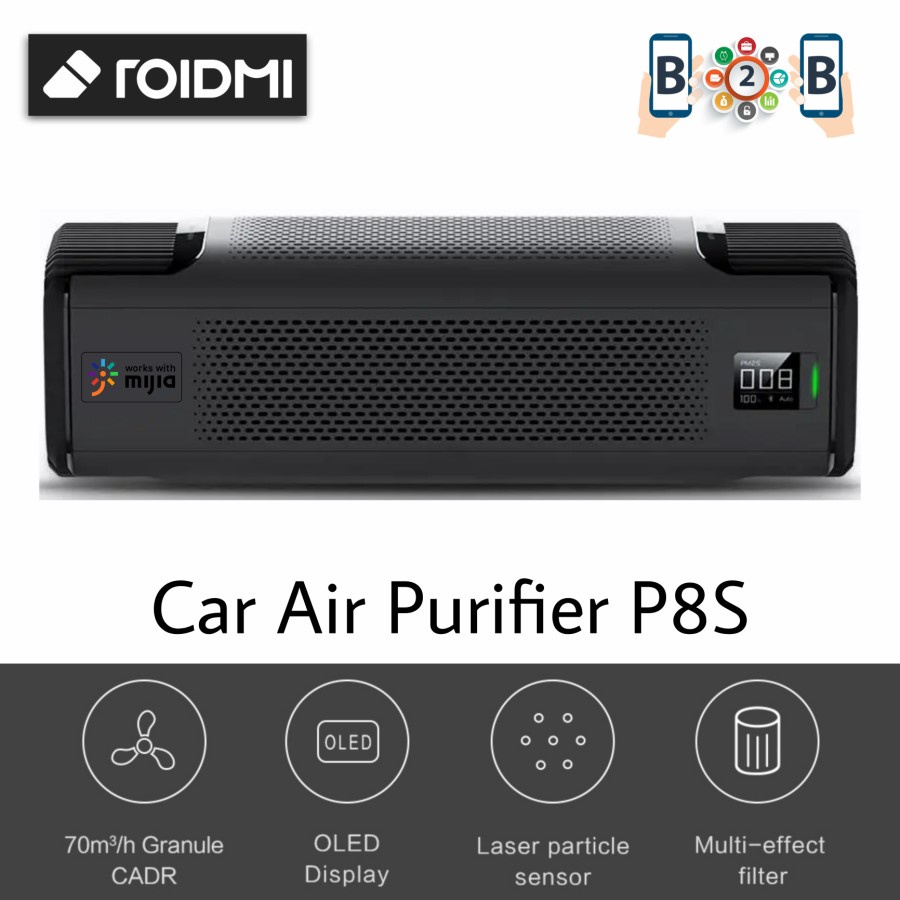 Roidmi Car Air Purifier P8S Mojietu