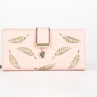 Zd Kd 592 Dompet Wanita Import Batam Korean Style Motif Daun Dengan 12 Slot Kartu Shopee Indonesia