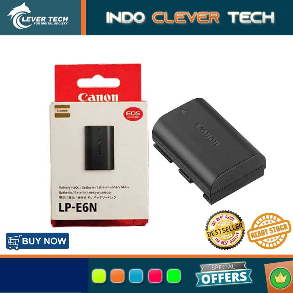 Canon Battery LP-E6N for EOS 7D Mark II 7D 5D Mark II 5D Mark III 60D 60Da 70D 6D Original