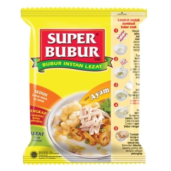 

5ds45ss Super Bubur Ayam Bubur Instan Xa20X1