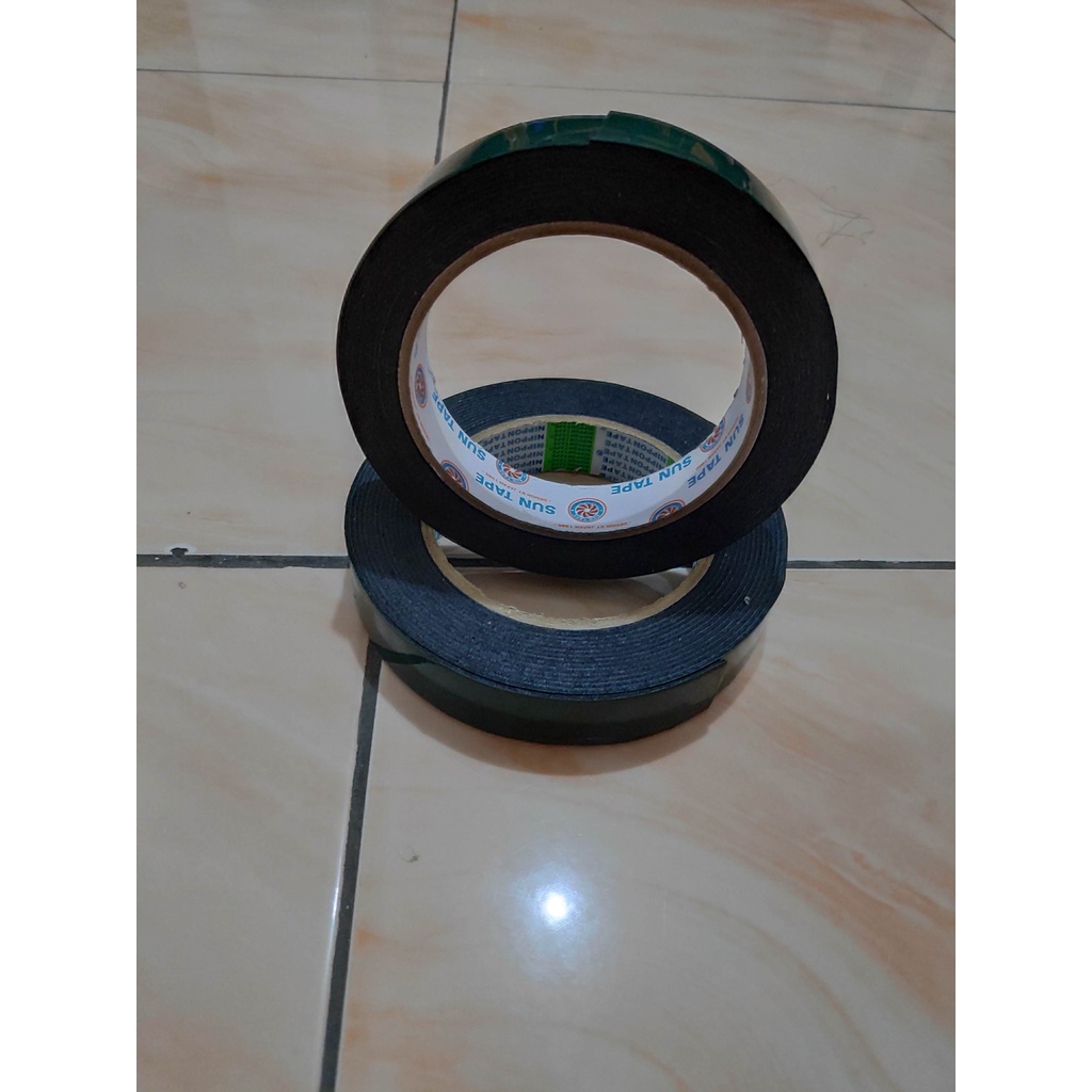 

Double tape 1inci - Dobel tape Hijau- solasi busa