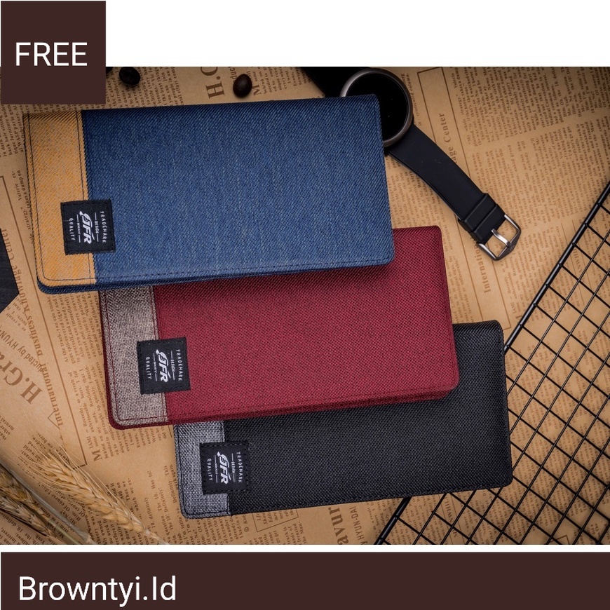 DOMPET PRIA PANJANG 15 DOMPET KARTU DOMPET LAKI LAKI DOMPET COWOK DOMPET LIPAT ORIGINAL BAHAN CANVAS