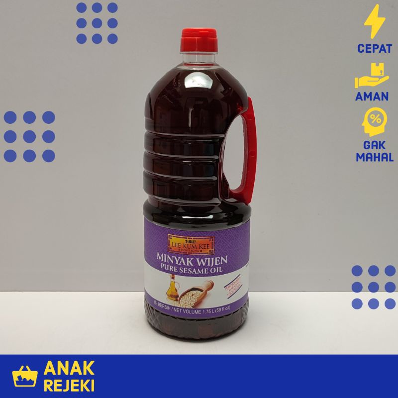 

Lee Kum Kee Minyak Wijen Pure Sesame oil 1750ml - LKK Murni 1.75L - Extra Bubble