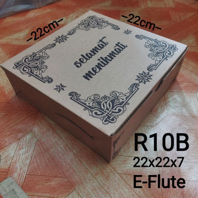 

Dus Nasi 22x22 R10B / Kotak Nasi R10B Coklat / Box Nasi Coklat