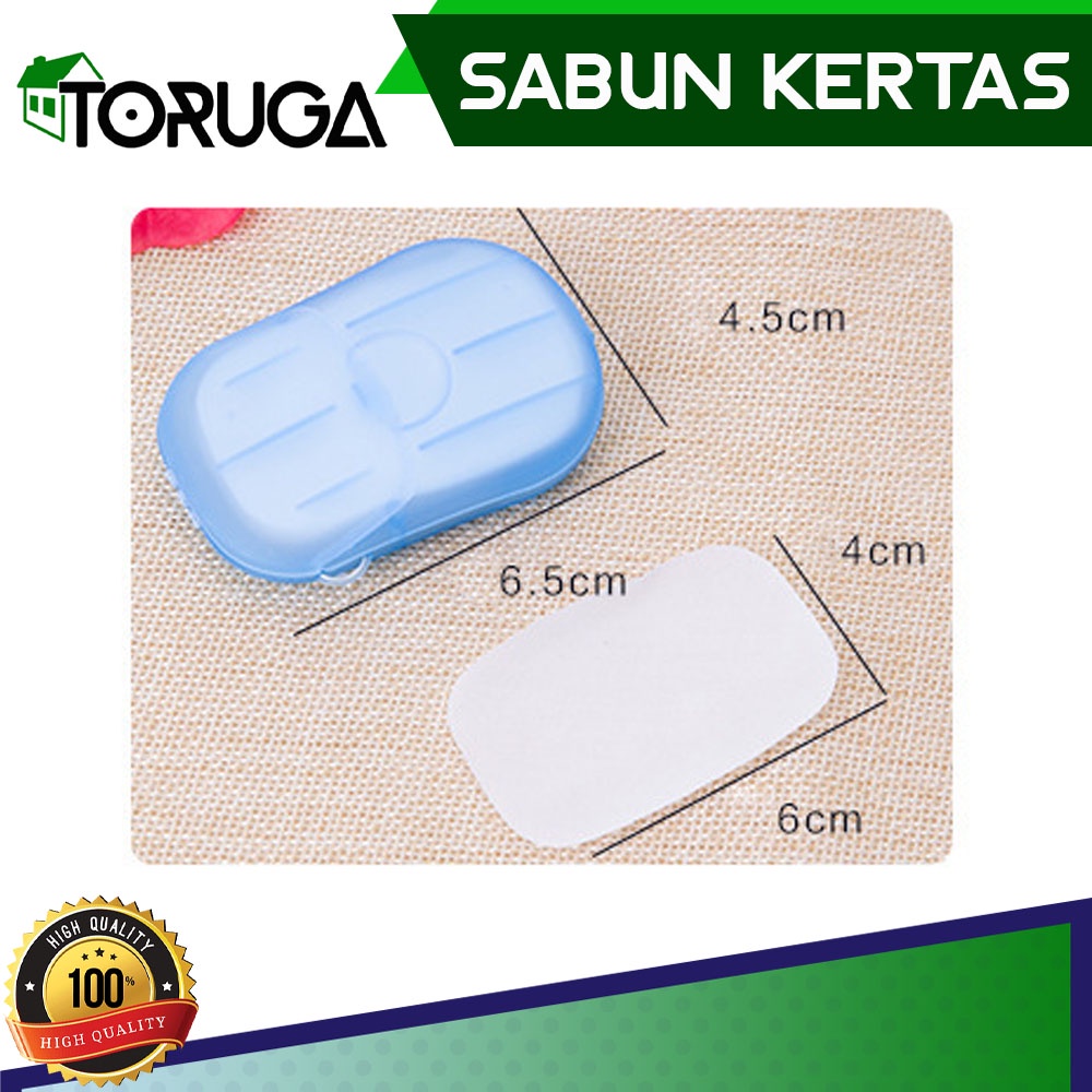 Sabun Travel Kertas Mini Paper Soap Isi Ulang Cuci Tangan Mudah Praktis Higienis