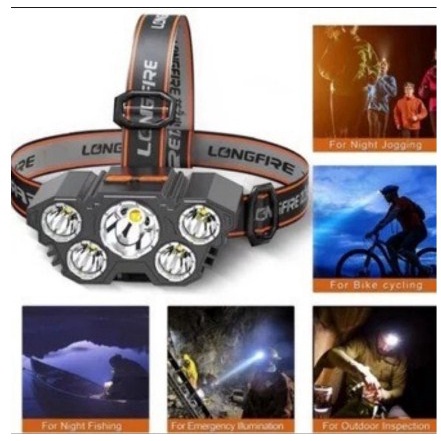 5 LED Senter Kepala Headlamp L-T21