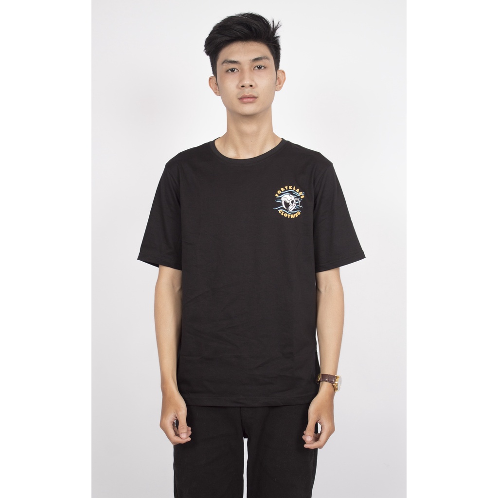 Fortglass MOON Kaos Lengan Pendek Pria Kaos Distro Kaos Pria Kaos Unisex Tshirt Cowok By FortKlass