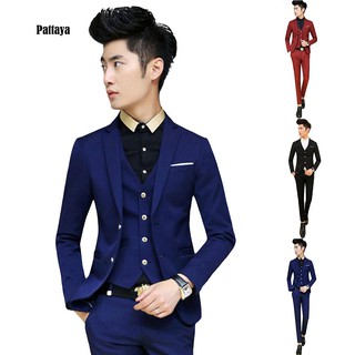  P Set Jas Blazer Celana  Panjang  Bahan  Katun Polyester  