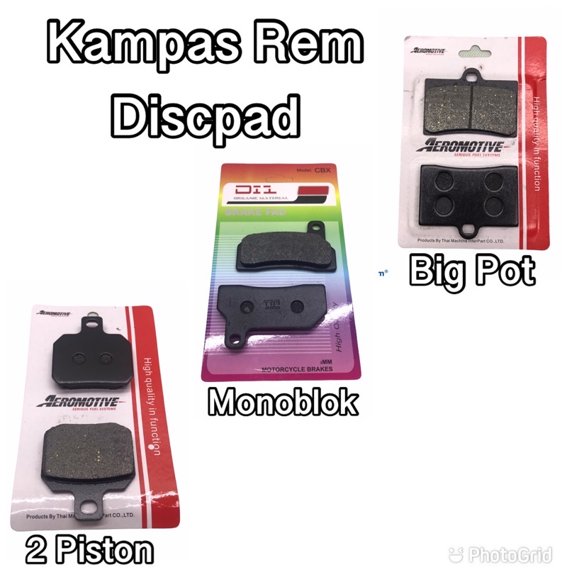 Kampas Rem Kampas Cakram Discpad Kaliper 2 Piston 4 Piston Monoblok Bigpot  FOURSIX_46