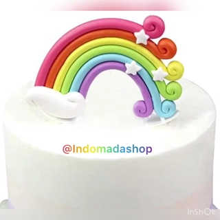 Indomada Cetakan Fondant Coklat Icing Chocolate Silikon Mold Pelangi