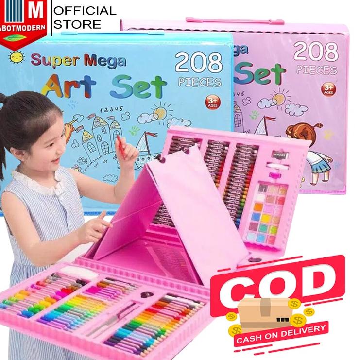 

Terlaris Alat Lukis Set Super Mega Art 208 PCS Crayon Oil Paste Pensil Warna Pensil Warna Cair Anak Mewarnai