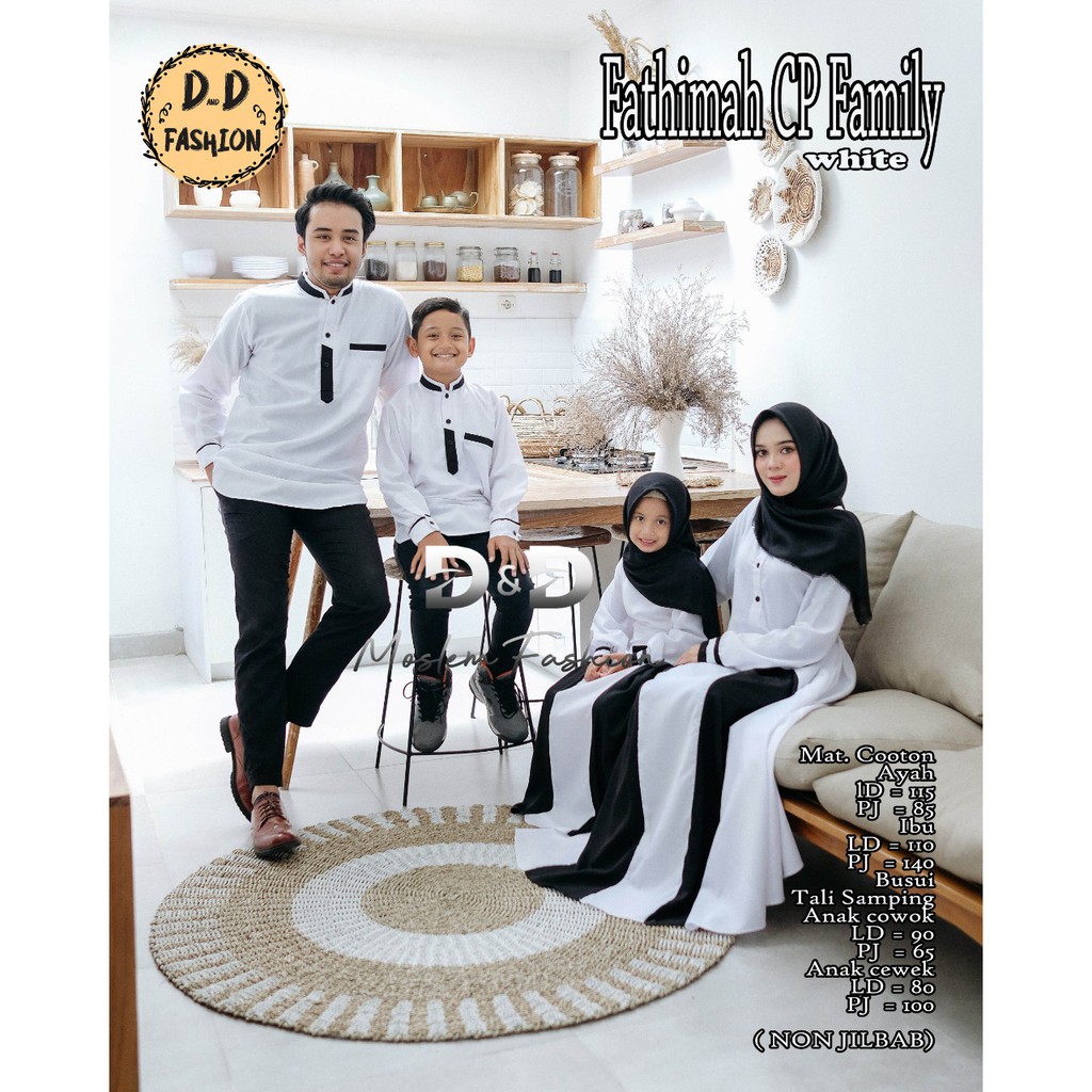 FATIMAH BAJU COUPLE KELUARGA/ BAJU SARIMBITAN/BAJU COUPLE FAMILY FATHIMAH ORI BY DnD