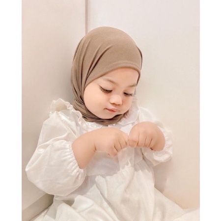 Syakila Bergo Anak Jersey Premium / Jilbab Instan Anak 1 - 6 Tahun