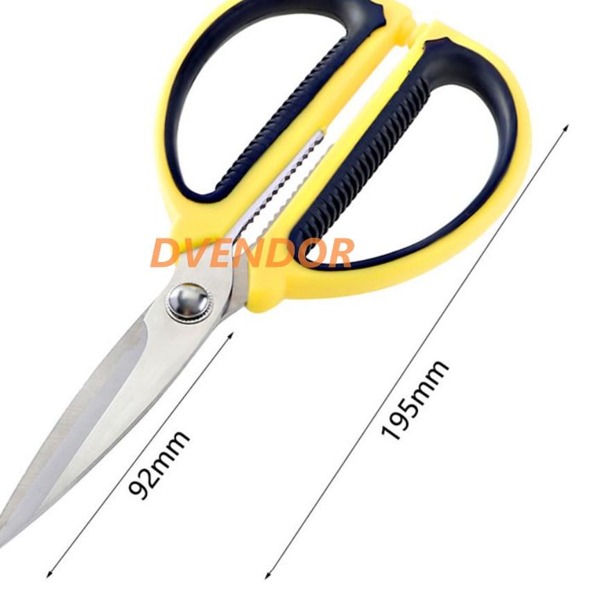 

New! GUNTING MULTIFUNGSI KAIN KERTAS DAPUR KULIT HEAVY DUTY STAINLESS STEEL SERBAGUNA SOFT GRIP,.