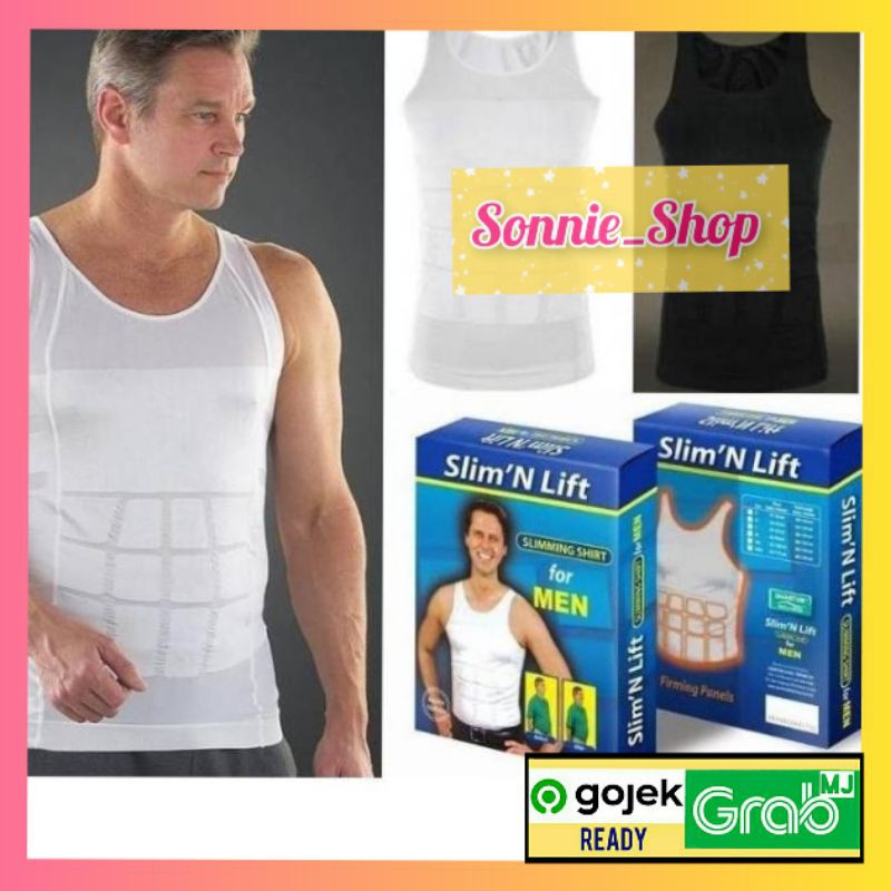 Sonnie_Shop KAOS KORSET PRIA anti BUNCIT