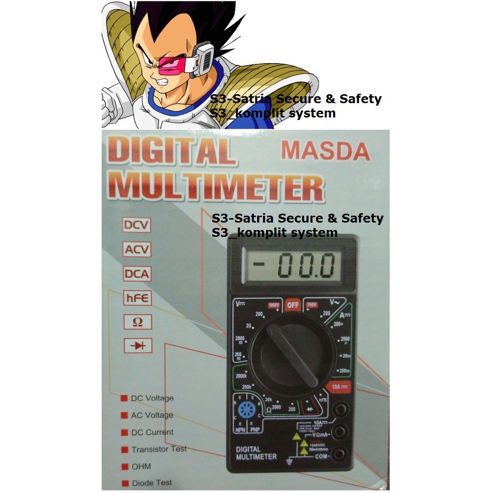 Multitester Digital Masda / Multi tester digital DT830B