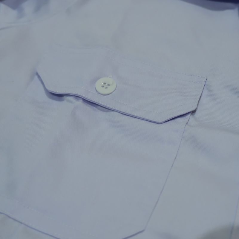 PROMO Baju PDH Putri Drill Putih Tebal Adem