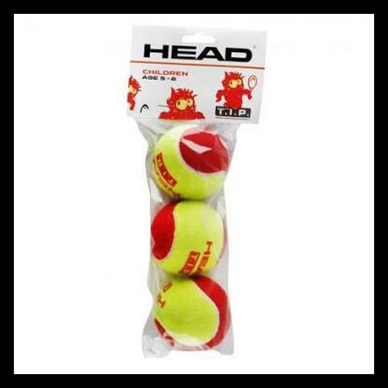 Bola Tenis Head Tip Red Junior Stage 3 / Bola Head Junior Merah Isi 3 Terbaik