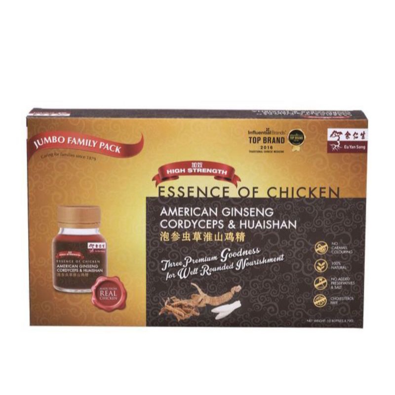 Eu Yan Sang Essence Of Chicken American Gingseng & Cordycreps Huaishan