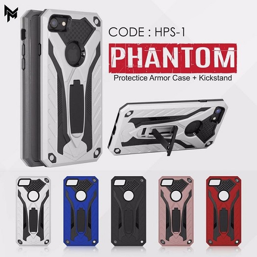 Hardcase Phantom Transformer Iron Kick Standing Hard Case Realme 7i - Realme C17