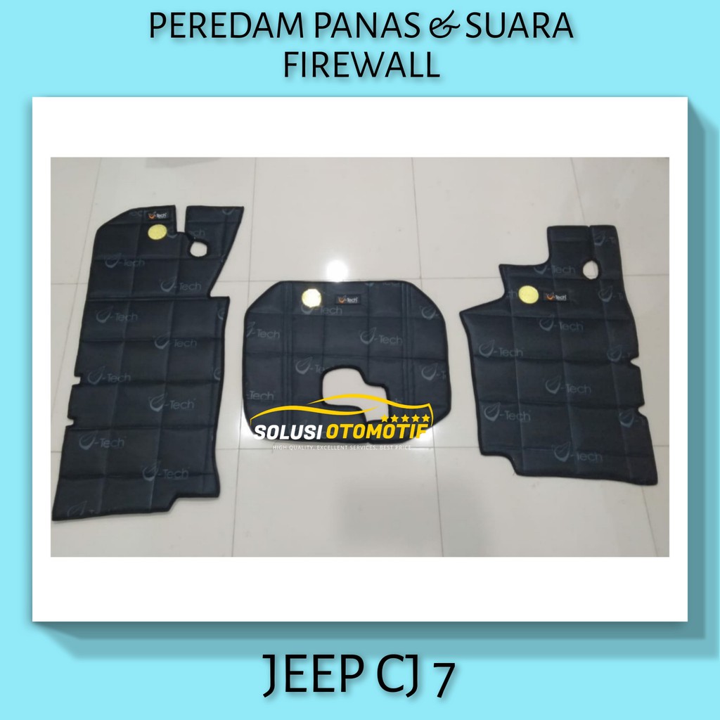 JEEP CJ7 Peredam Panas dan Suara FIREWALL Dalam Kabin Aksesoris Mobil VTECH Ori