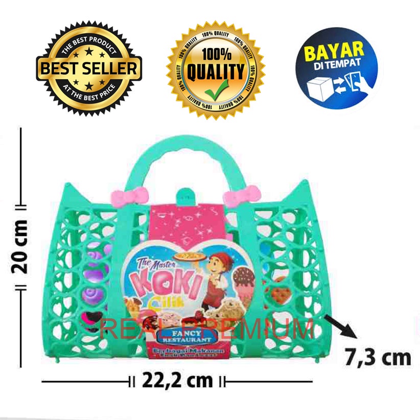 RM Mainan Anak Tas Keranjang Belanja Memasak Masakan MS 02 Koki Cilik