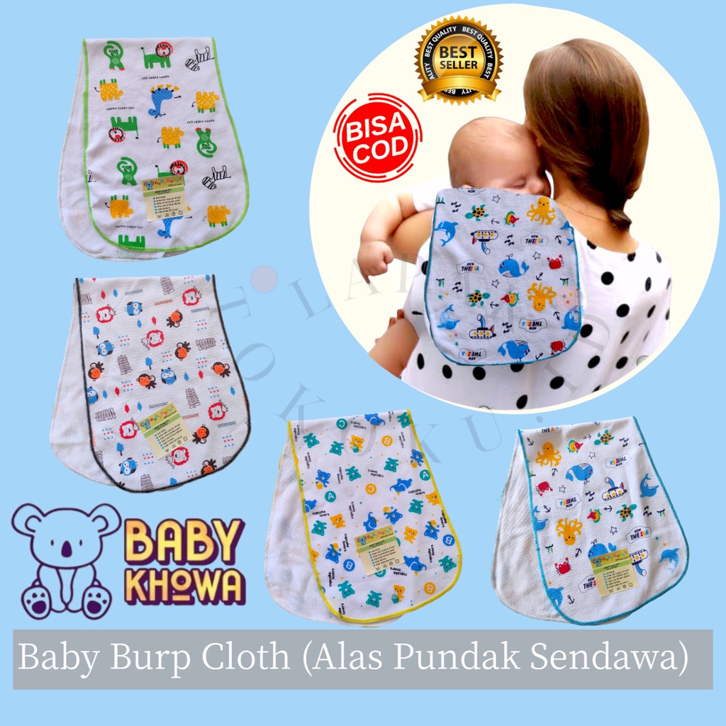 Celemek Pundak Slaber bayi Burp Bib multifungsi BABY KHOWA Lembut 100% Alas Pundak Sendawa Celemek JUMBO Slabber Bib Bayi Tatakan Iler Bayi