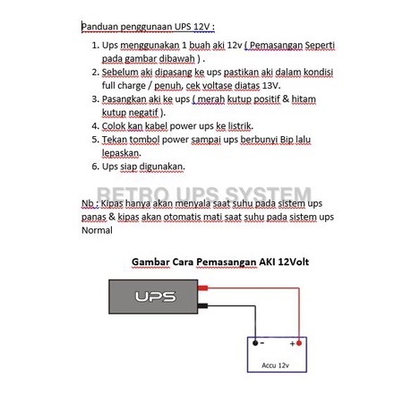 UPS + Stabilizer Modifikasi Prolink Pro 700 SFC 650VA Aki Luar + Kipas