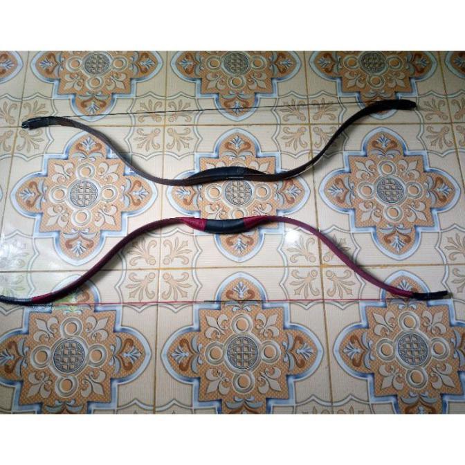 busur panah horsebow fiber mindful biru bergaransi