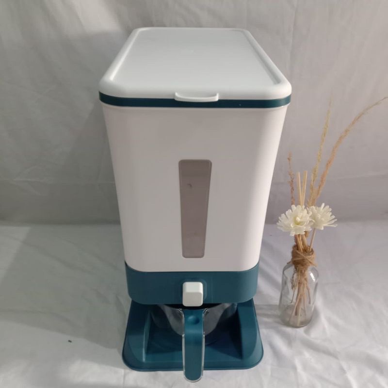 DISPENSER BERAS 12kg TEMPAT PENYIMPANAN BERAS 12kg DISPENSER BERAS