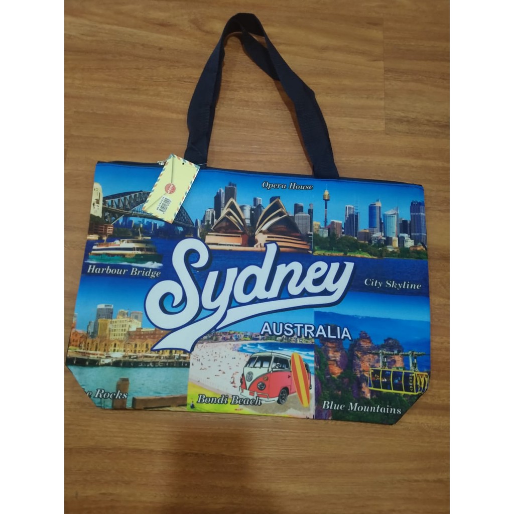 

Tas souvenir Aus biru Sydney Aus Large