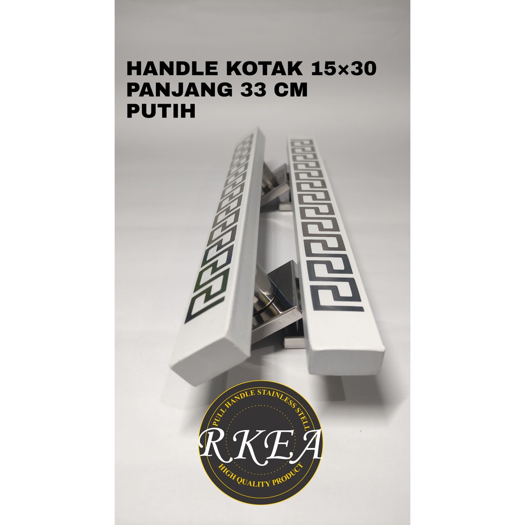 HANDLE PINTU MINIMALIS/GAGANG PINTU/TARIKAN PINTU KOTAK 15x30 33cm PUTIH