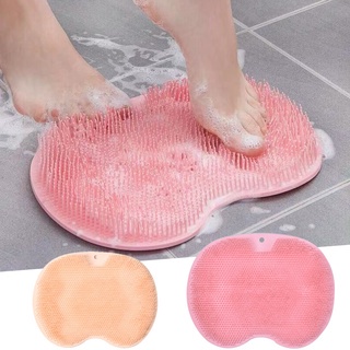 &lt;^ SJA ^&gt; Sikat Pijat Kaki Bahan Silikon Anti Slip  Untuk Kamar Mandi  Dengan Suction  nempel di dinding lantai  Sikat pijit punggung kaki